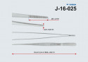 Пинцет анатомический общего назначения 200х2,5 (П-220s)