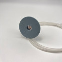 Гибкий удлинитель для шприца Luer-Lock с пластиковым упором, 75 см
