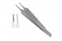 Пинцет анатомический ПА 130х1 мм (Adson) (титан)