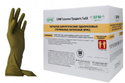 Перчатки микрохирургические стерильные неопудренные с валиком R SFM размер 6,0 (4036534103111)