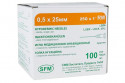 Игла медицинская инъекционная SFM 0,50 х 25 мм 25G RW №100 (4036534302026)