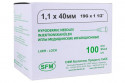 Игла медицинская инъекционная SFM 1,10 х 40 мм 19G TW №100 (4036534307021)