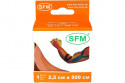 Лента кинезиологическая SFM-Plaster на хлопковой основе 2,5 х 500 см оранжевого цвета в диспенсере (4036534088050)