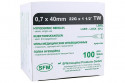 Игла медицинская инъекционная SFM 0,70 х 40 мм 22G TW №100 (4036534310021)