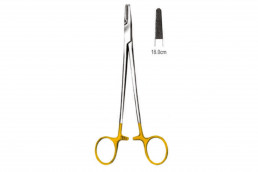 Иглодержатель с твердосплавными вставками Mayo Hegar Ndle Holder 16 см TC (21.5050.16)