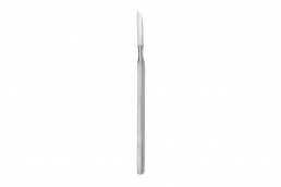 Скальпель глазной брюшистый средний 140х30 мм (Ophthalmic scalpel bellied medium 140×30 mm) (08.0011.03)