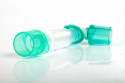 Соединитель угловой растяжимый 22M/15F-22F c двойным портом (Alba Healthcare) (FS805)