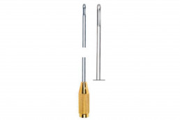 Канюля с коннектором для сменной ручки MERCEDES 3 мм х 15 см с тремя боковыми окнами (PB-90.03)