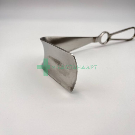Ретрактор лопастной «Hosel» 15-405-06 (Зеркало печеночное изогнутое под углом 90° №6 (ЗМ-66))