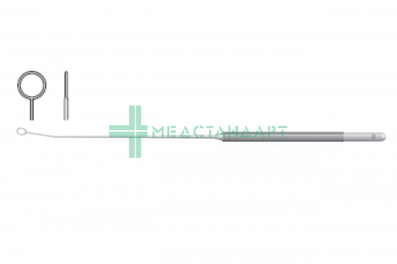 Петля микрохирургическая 200 мм рабочая часть 4.0х4.0мм (ME-4401)