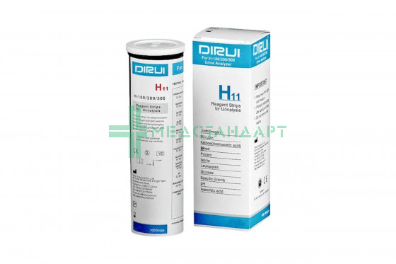 Тест-полоски для анализаторов мочи DIRUI H11