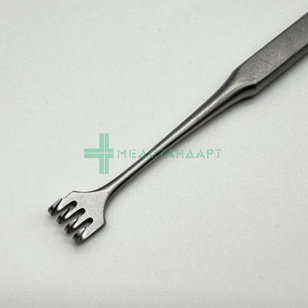 Крючок ROLLET четырехзубый глазной острый 135 мм (К-12тр) ТК-11-012-13,5