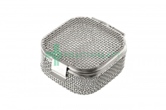 Корзина моечная с крышкой КМКр-80 (80х80х40 мм) для мелкого инструмента