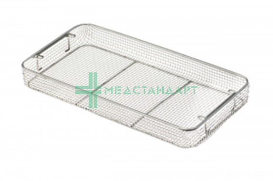 Корзина сетчатая с ручками КСрК-450х50 (450х225х50 мм)