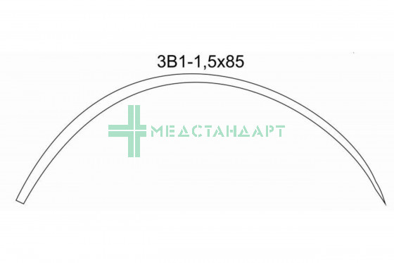Игла хирургическая 3/8 3В1 изогнутая трехгранная 1,5х85 мм