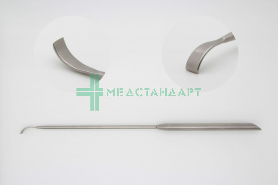 Распатор прямой (малый изгиб) 300 мм