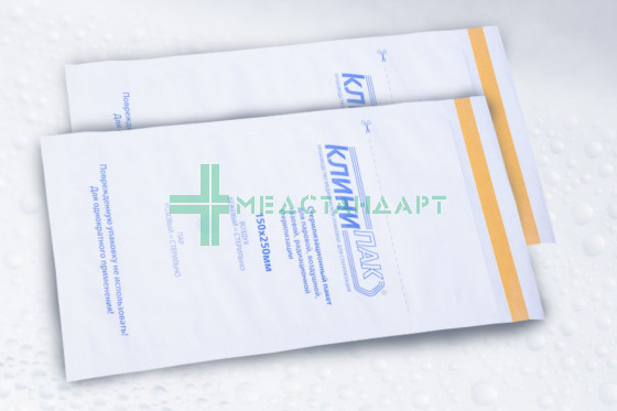 Пакеты бумажные стерилизационные самозапечатывающиеся для индустрии красоты крафт/белые