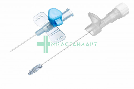 16G Катетер внутривенный с защитным устройством и технологией иглы «Адва» («Полисейфти Адва» (POLYSAFETY ADVA)) полиуретан 16Gx45 мм (11491)