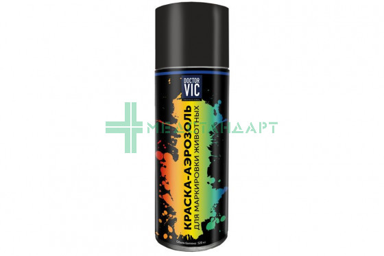 Краска – аэрозоль для маркировки животных DOCTOR VIC синий 520 мл с отдушкой (53002А360)