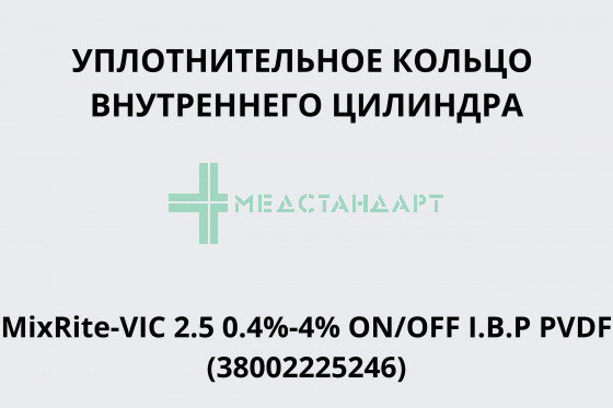 Уплотнительное кольцо внутреннего цилиндра MixRite-VIC 2.5 0.4%-4% ON/OFF I.B.P PVDF (38002225246)