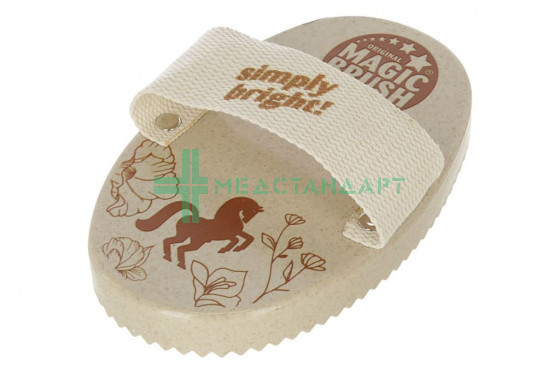 Щетка для лошади Curry Comb WaterLily 16х11см (3297677)