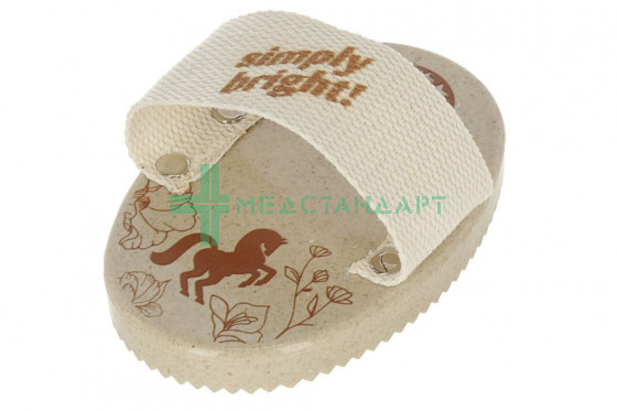 Щетка для лошади Curry Comb WaterLily 16х11см (3297677)
