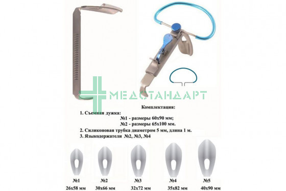 Роторасширитель McIvor 5 шпателей 2 съёмные дуги (титан)