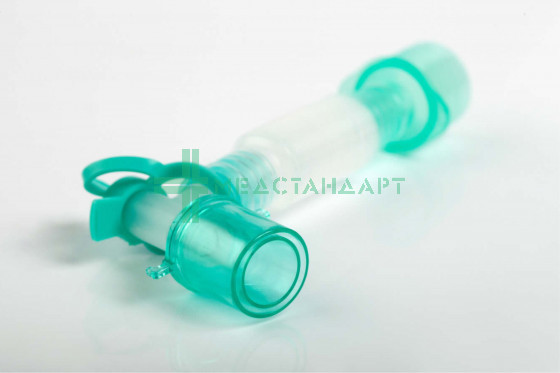 Соединитель угловой растяжимый 22M/15F-22F c двойным портом (Alba Healthcare) (FS805)