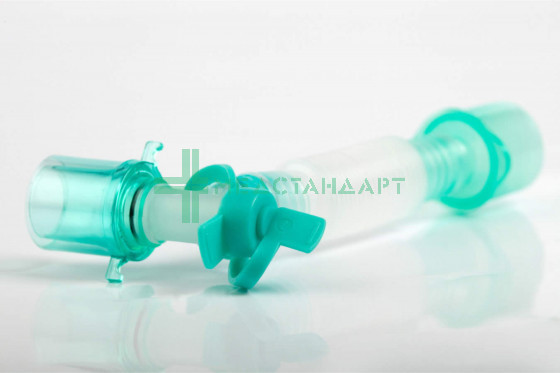Соединитель угловой растяжимый 22M/15F-22F c двойным портом (Alba Healthcare) (FS805)