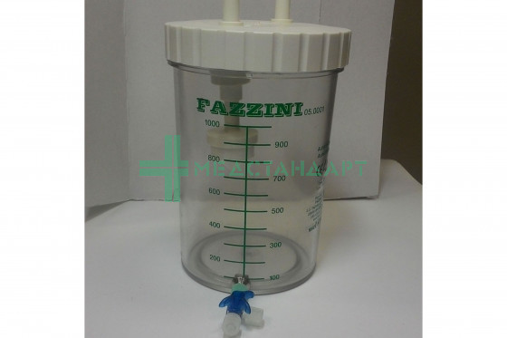 Банка для липофилинга из полисульфона 1л FAZZINI